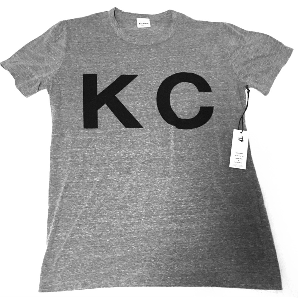 Grey KC crew neck tee